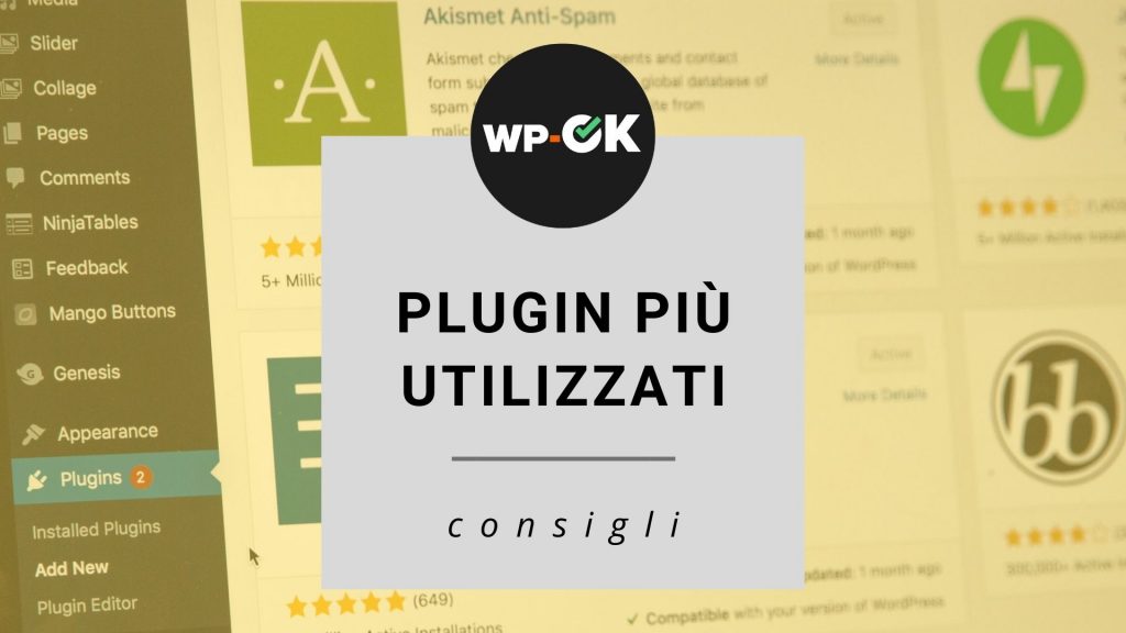 Plugin WordPress più usati