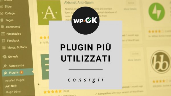 Plugin WordPress più usati