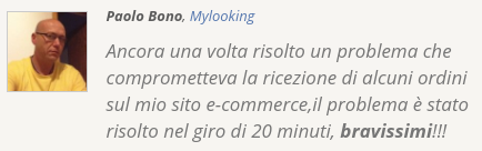 manutenzione ecommerce feedback