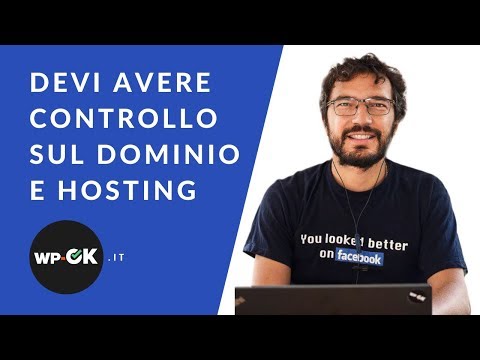 Perché devi avere controllo sul dominio e hosting